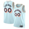 Dres San Antonio Spurs Prilagođeni Nike 2024-25 City Edition Plava Swingman
